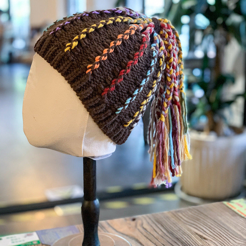 That Winter Dreadlocks Wig Hat Woman Autumn Winter