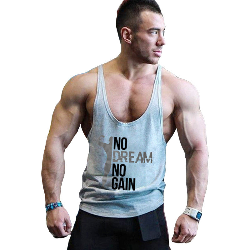 Men's Fitness Bodybuilding Exercise Vest Loose