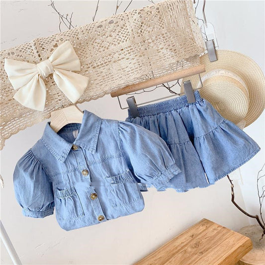 New Female Z Baby Summer Two-piece Children's Summer