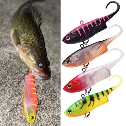 Metal Wire Head Silicone Soft Bait