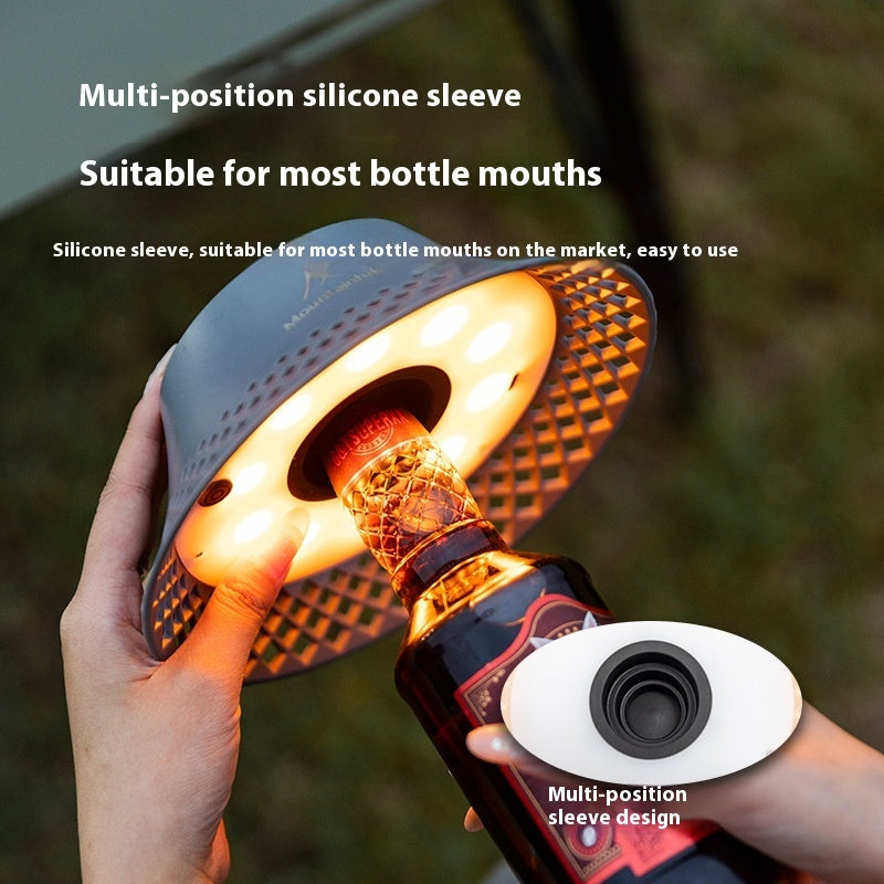 Wine Bottle Lampshade Outdoor Camping Lantern