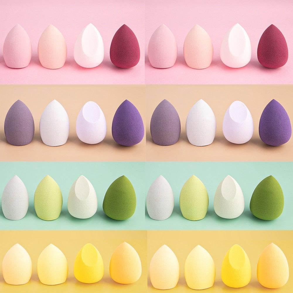 8pcs Makeup Beauty Egg Set Makeup Puff Set Colorful Cushion Cosmestic Sponge Tool Wet and Dry Use Colorful Makeup Sponges Set For Womens