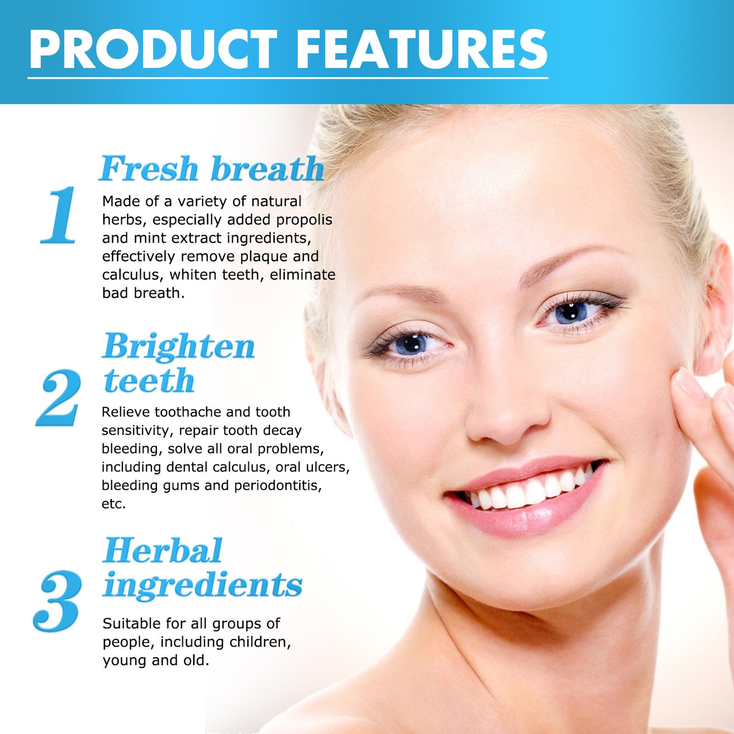 Herbal Bright White Teeth Mousse Toothpaste