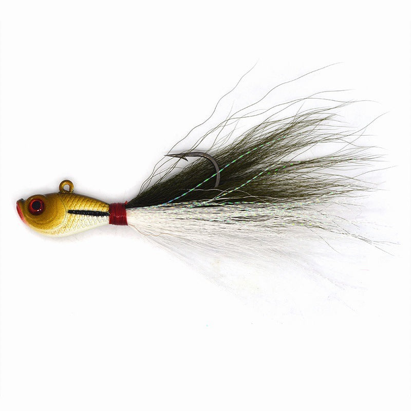 Sea Fishing Deer Hair Fake Lure Luminous MulticolorTail Hair Beard