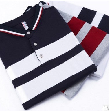 Summer Striped Men's Polos