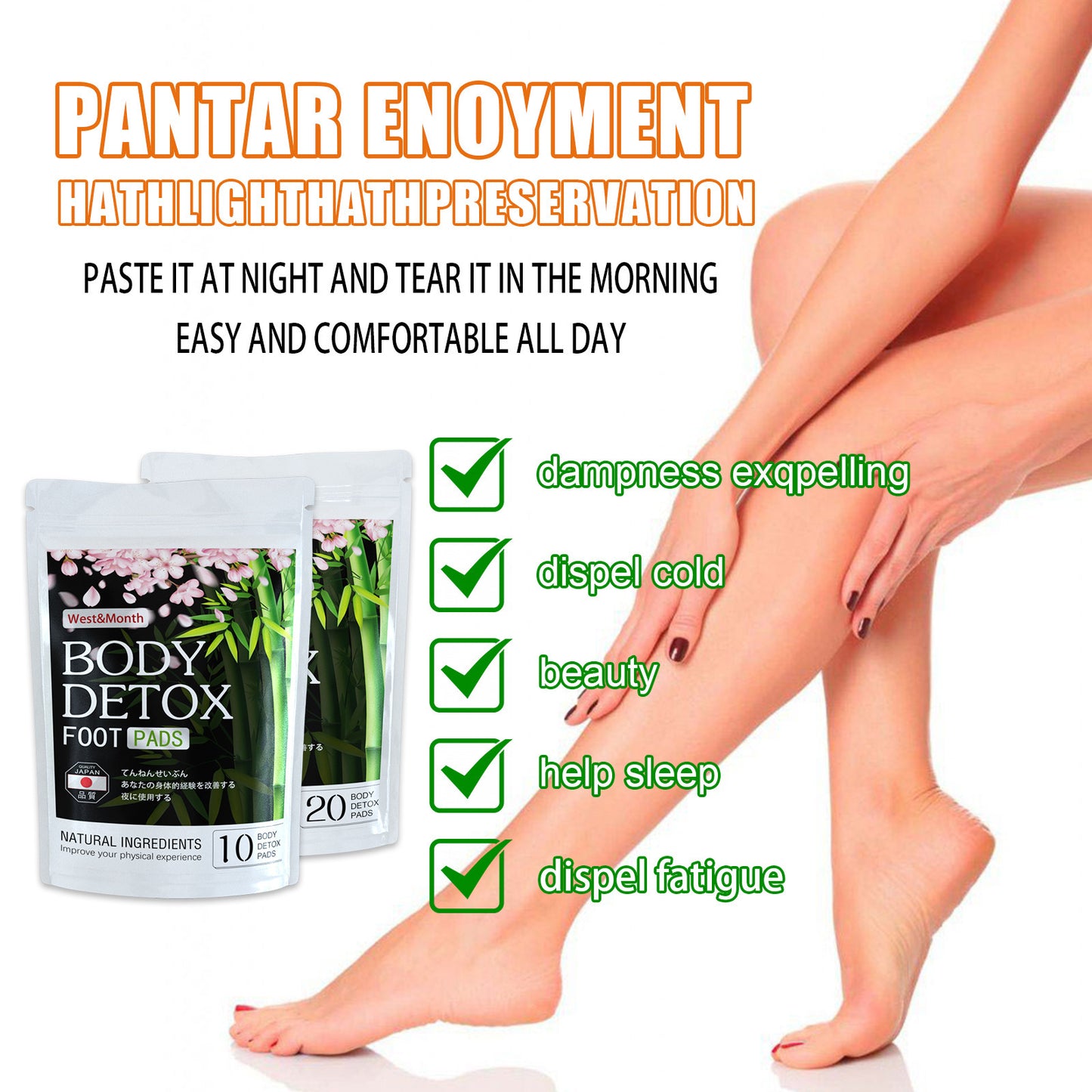 Natural Herbal Foot Patch For Beauty And Sleep