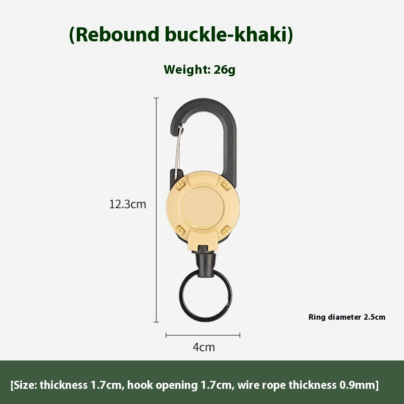Outdoor Camping Tactical Easy Pull Retractable Buckle