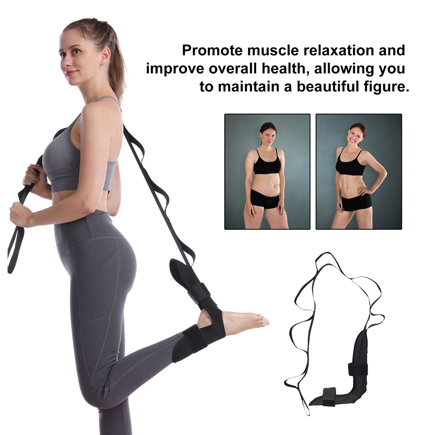 Exercise Yoga Stretch Ankle Pulling Rope