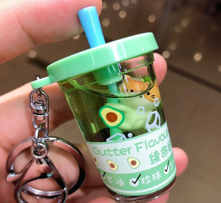 Black Pearl Fruit Herbal Tea Car Keychain