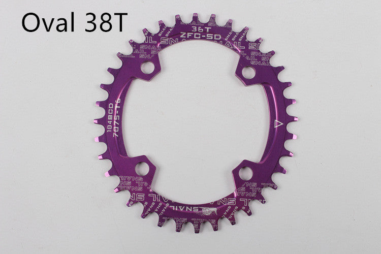 Cross-Border Snail Positive And Negative Tooth Disc 96-104Bcd Mountain Bike Disc Oval Disc