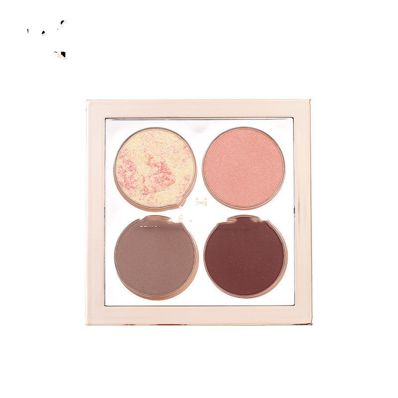 Four-color Eyeshadow Palette Female Beginner's Small Plate Portable