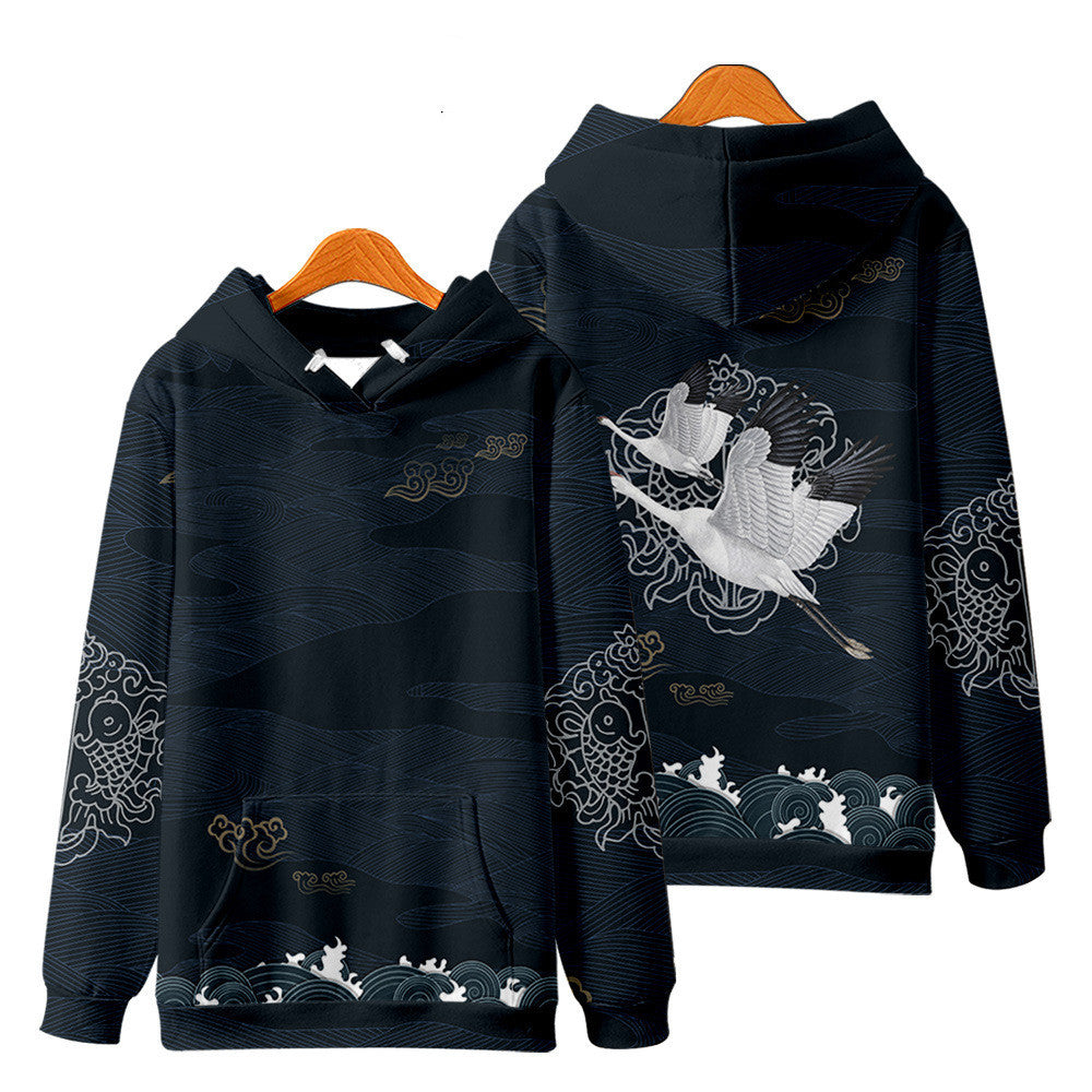 Women's Snow Mountain Digital Print Hoodie