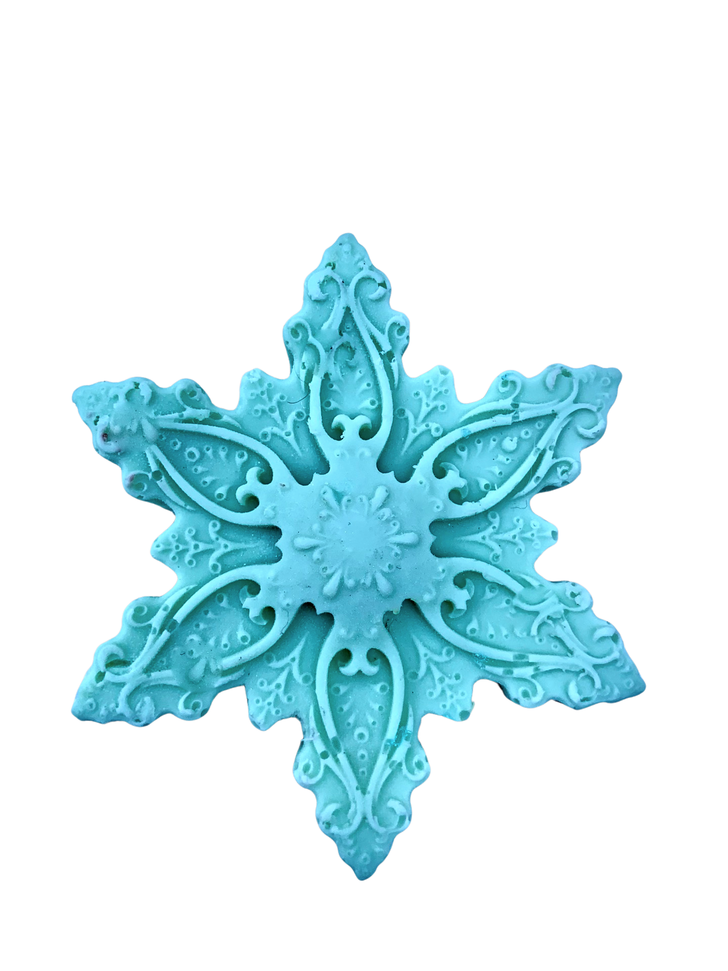 10 Snowflake Soaps