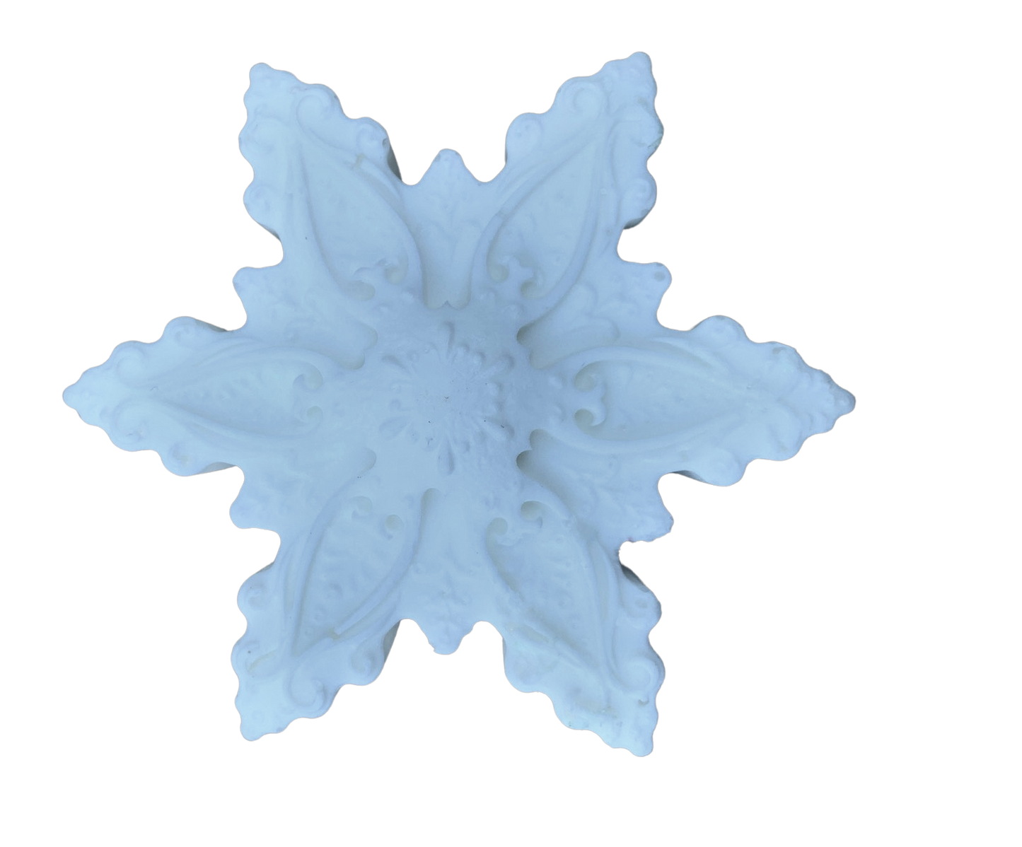 10 Snowflake Soaps