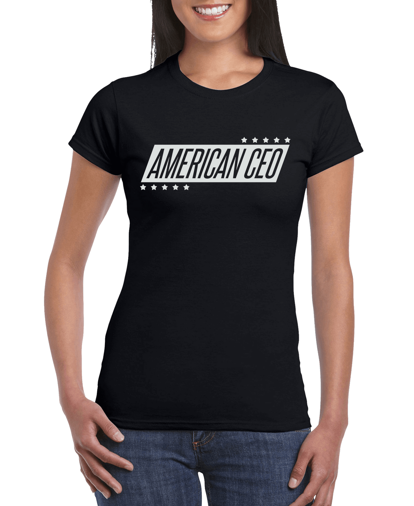 10 Stars American CEO Women’s Slim Fit T-Shirt