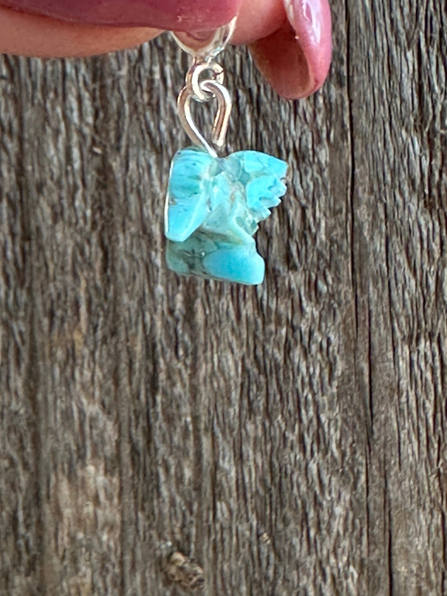 Handcrafted Turquoise Hummingbird Charm