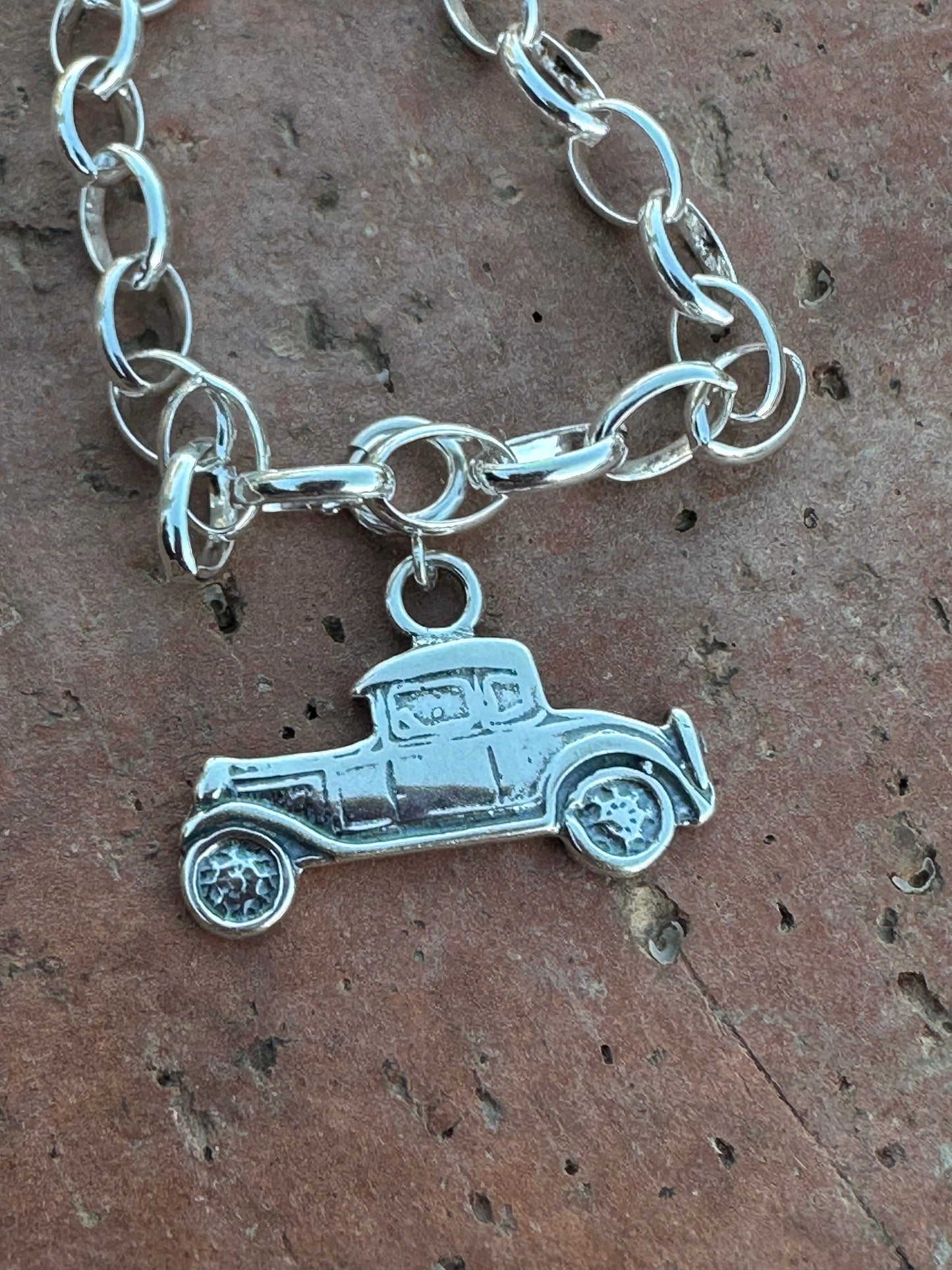 Handcrafted Sterling Silver Classic Car Charm