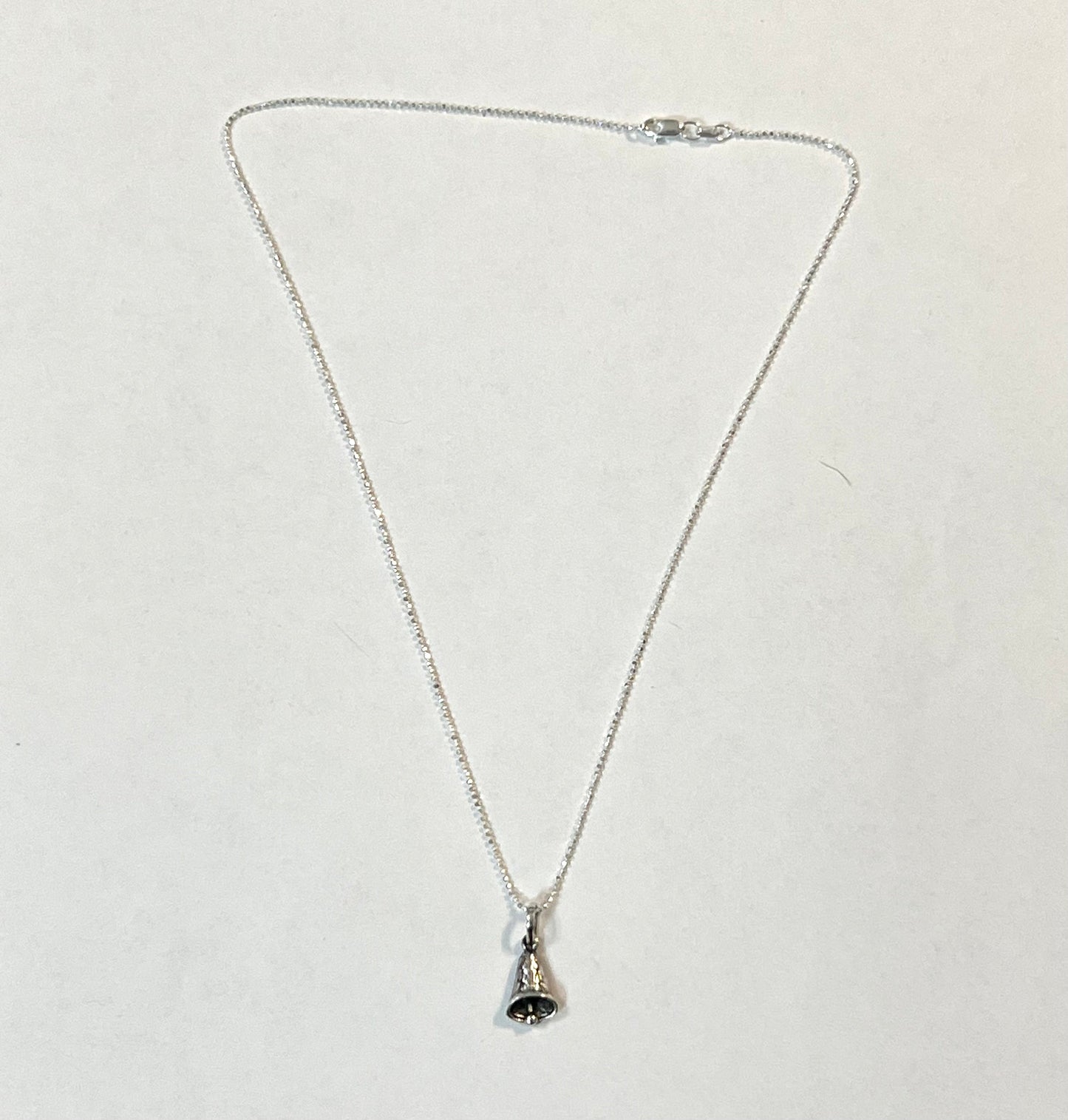 Sterling Silver Christmas Bell Pendant