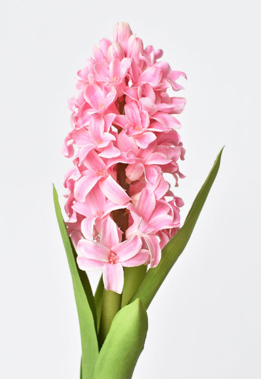 12.5" Faux Hyacinth Pink Stem