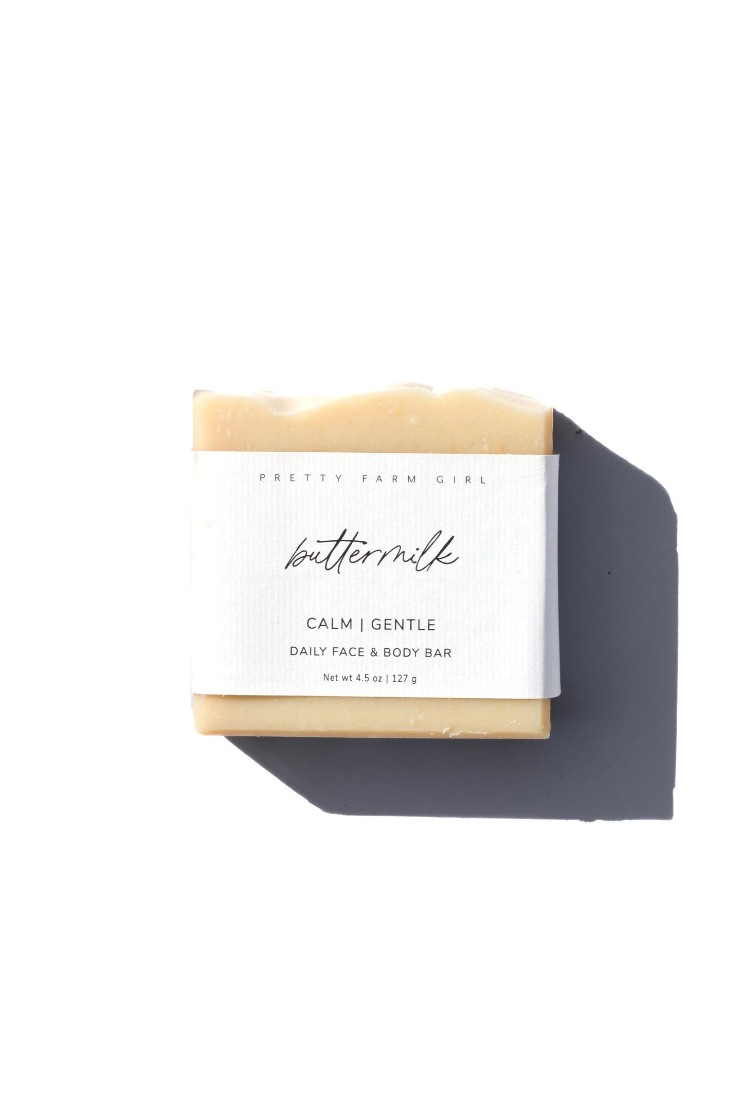 Soft + Gentle Buttermilk Soap Made for Sensitive Skin Fragrance Free Handmade Tallow and Goat Milk Soap Bar