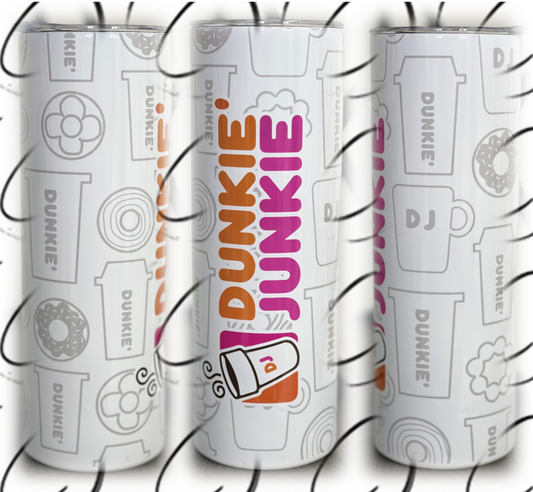 Dunkie Junkie 20oz Skinny Tumbler