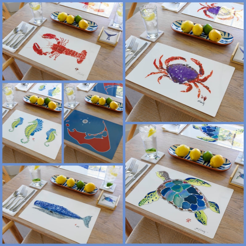 Star Banner Fish Placemat | Ocean-Inspired