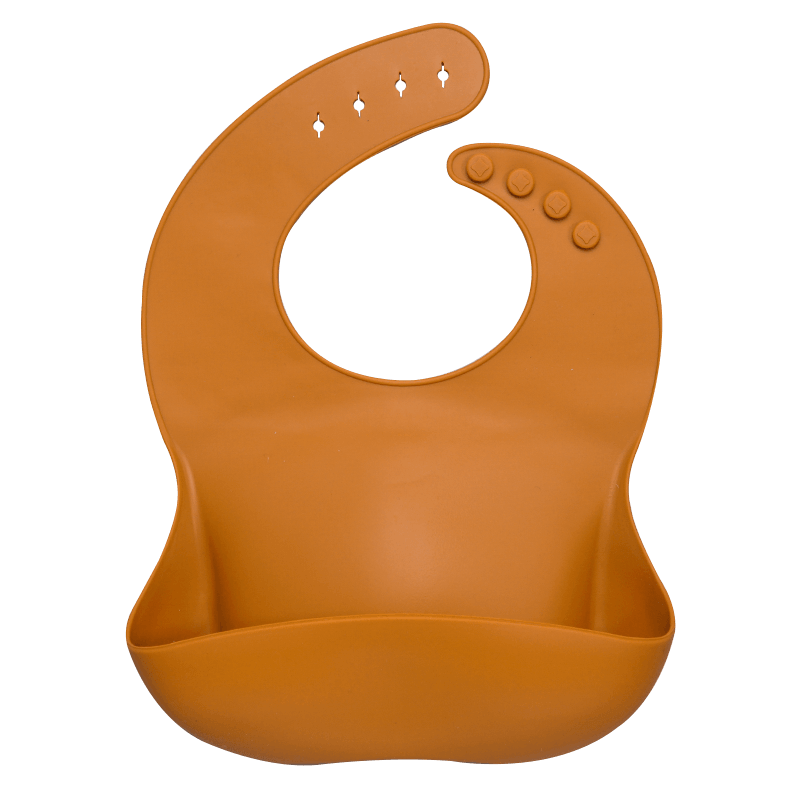 Silicon Breastplate Baby Bib Waterproof Solid Infant Bandana Bibs Newborn Feeding Burp Cloth Bib For Kids