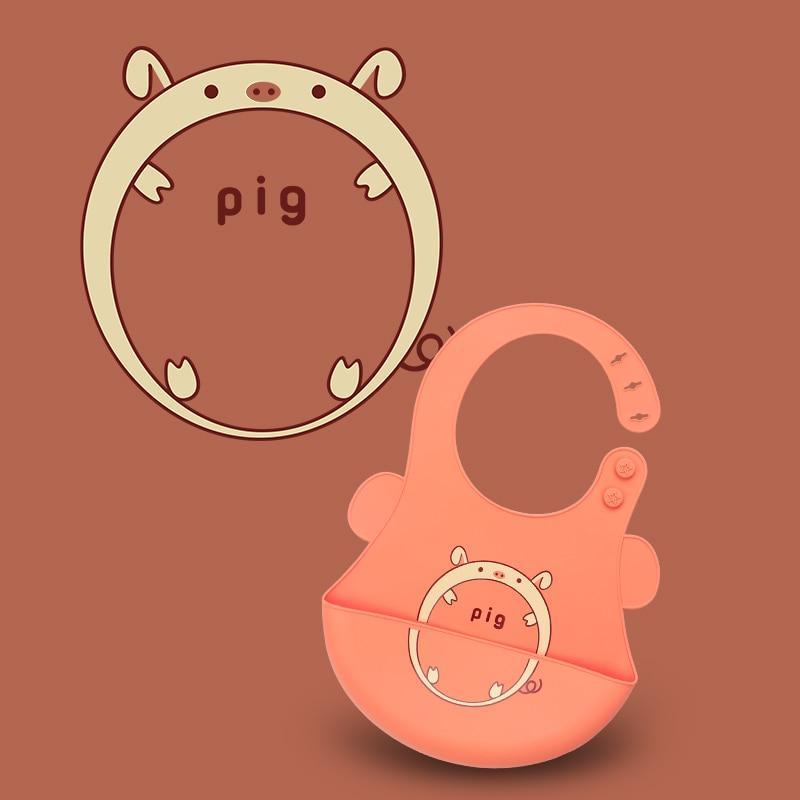 Adjustable Oil-proof  Food Grade Silicone Drool bib Soft And Comfortable Saliva Towel Lunch Baby Bib For Babies and Kids