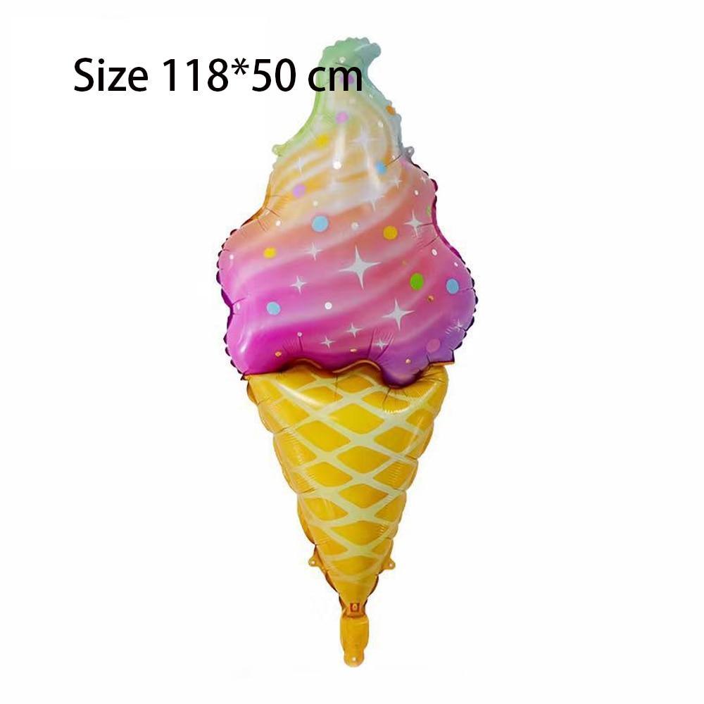 Big Popular Decorations Ballons in Donuts Lip Stick Ice Cream and Rainbow Style Balloons For Kids  Baby and Birthday Decorations Inflatable Helium
