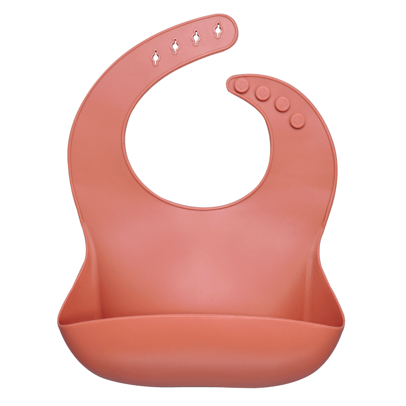 Silicon Breastplate Baby Bib Waterproof Solid Infant Bandana Bibs Newborn Feeding Burp Cloth Bib For Kids