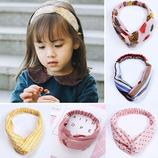 Cute Baby Girl Headbands Twisted Knotted Elastic Kids Hair Bands Turban Soft Children Head Bands for Baby Girls Hair Accessories