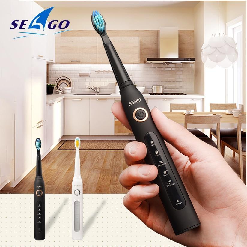 Electric Vibration Toothbrush Sonic Rechargeable Smart Chip Teethbrush Head Replaceable Whitening Healthy Best Gift For Adults And Kids