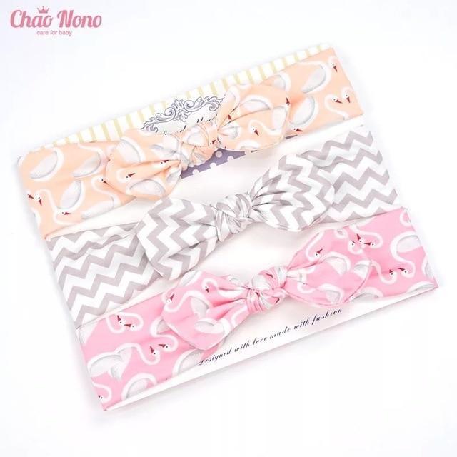 Baby Headband Flower Print Hair Wear for Newborn Baby Girl Headband for Little Girl Headbands Children Bow