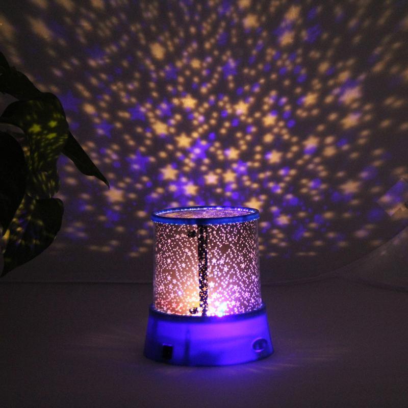 LED starry Night Light Projector Lamp For Baby And Children Sleep Room Interesting Light Shot Modern Lamp