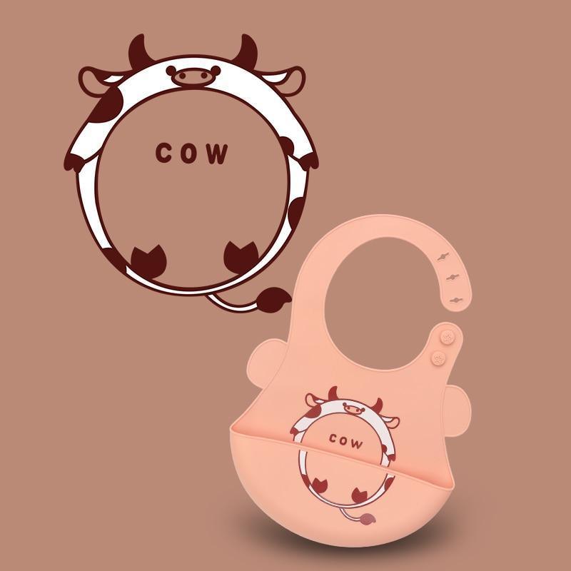 Adjustable Oil-proof  Food Grade Silicone Drool bib Soft And Comfortable Saliva Towel Lunch Baby Bib For Babies and Kids