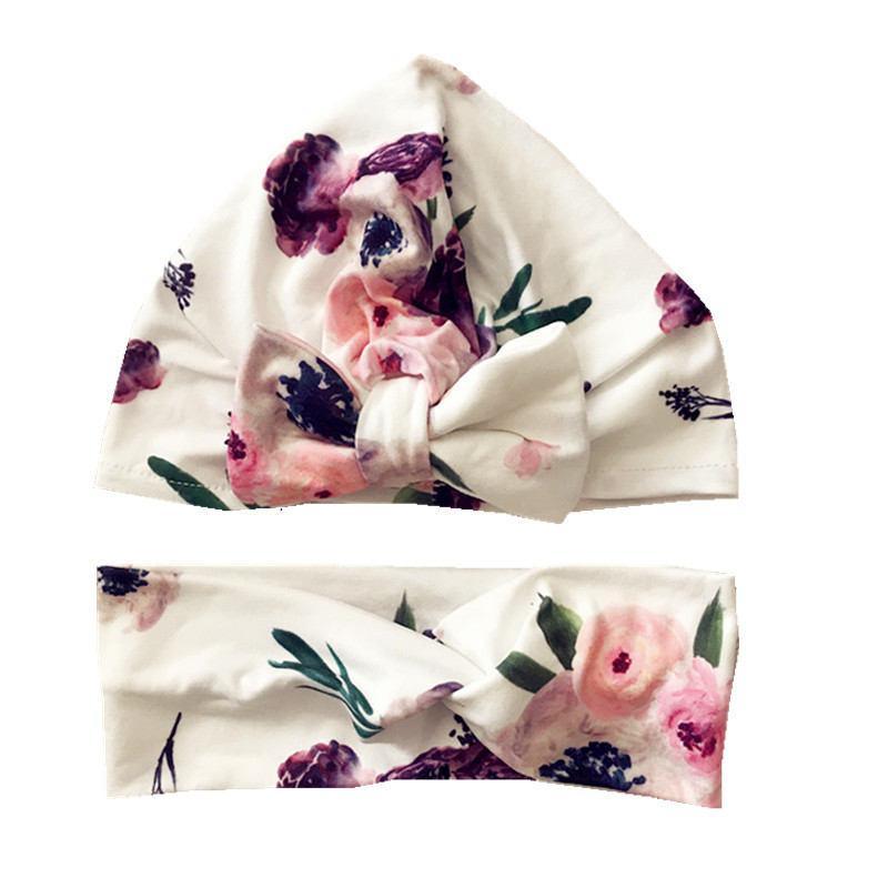 Luxury Mdoern Set 2PCS Baby and Mom Headbands Set Flower Bowknot Newborn Turban Cross-tied Mommy Headband Bow