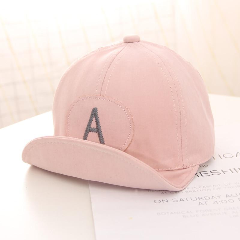 Cotton Baby Adjustable Letter Baseball Caps For Boys & Girl Hats Children Snapback Hip-Hop Sun Hat In Modern Style