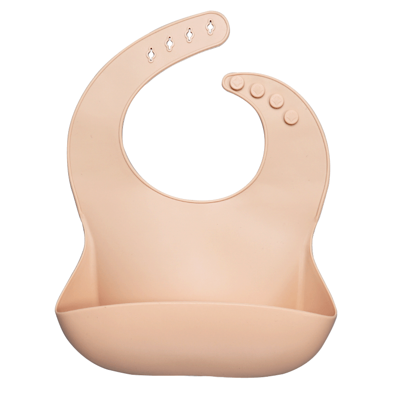 Silicon Breastplate Baby Bib Waterproof Solid Infant Bandana Bibs Newborn Feeding Burp Cloth Bib For Kids