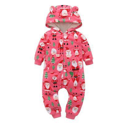 Modern Colorful Interesting Newborn Baby Unisex Warm Clothing Long Sleeved Cotton Romper For Kids