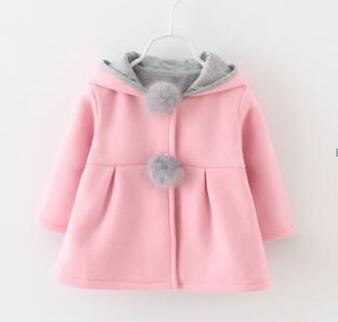 Baby Girls Coat Winter Spring Baby Girls Princess Coat Jacket Rabbit Ear Hoodie Casual Outerwear For Girl Infants Clothing Jacket Luxury Style