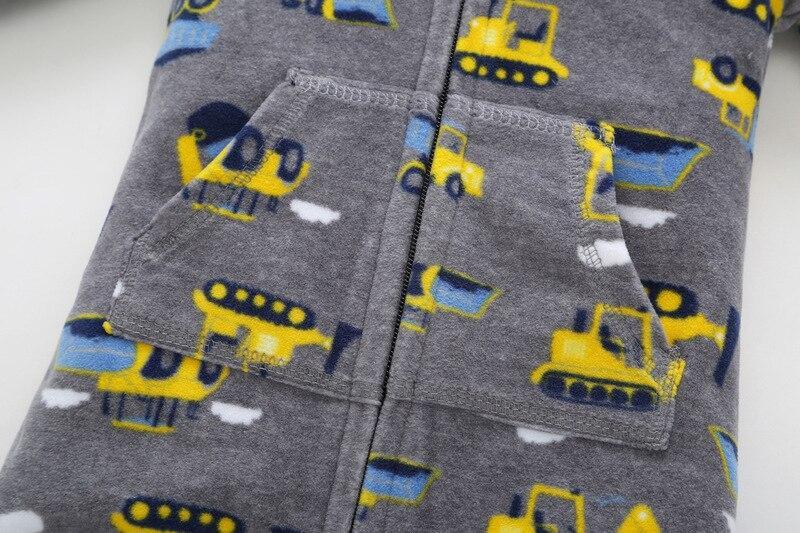 Modern Colorful Interesting Newborn Baby Unisex Warm Clothing Long Sleeved Cotton Romper For Kids