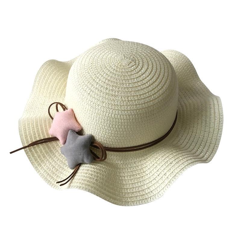 Girls Hats Children Raw Edge Straw Hat For Girls Kids Sun Cap Girls  Hat Baby Beach Caps In leegant Modern Design