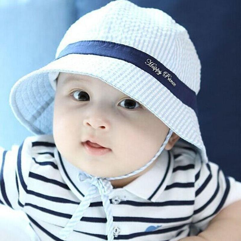 Lovely Baby Hat Soft Cotton Bucket Hat For Baby Boys and Girls Cartoon Bear Star Prints Cap Kids Fishing Hat