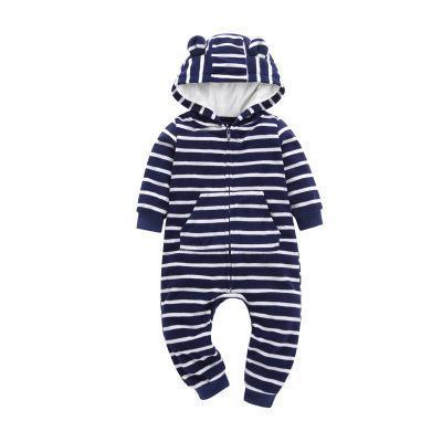 Modern Colorful Interesting Newborn Baby Unisex Warm Clothing Long Sleeved Cotton Romper For Kids
