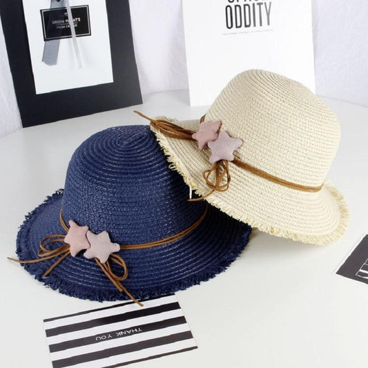 Girls Hats Children Raw Edge Straw Hat For Girls Kids Sun Cap Girls  Hat Baby Beach Caps In leegant Modern Design