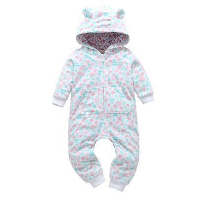 Modern Colorful Interesting Newborn Baby Unisex Warm Clothing Long Sleeved Cotton Romper For Kids