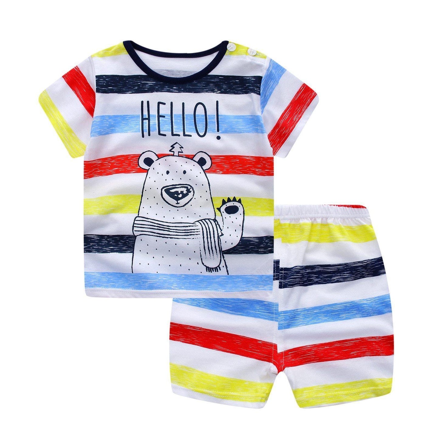 Modern Baby Short Sleeve Clothing Set For Boys And Girls Cotton Underwear SuitSummer Pajamas for Kids