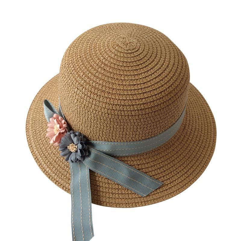 Girls Hats Children Raw Edge Straw Hat For Girls Kids Sun Cap Girls  Hat Baby Beach Caps In leegant Modern Design