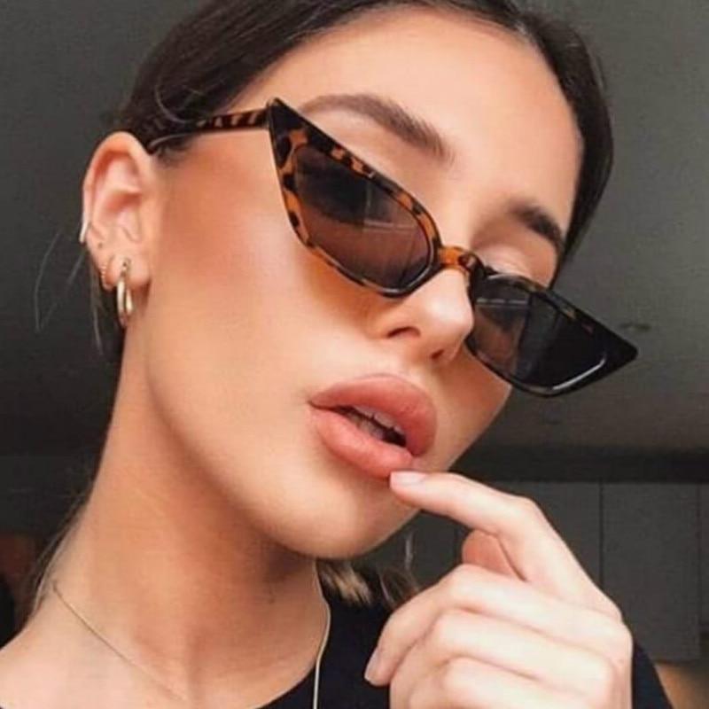 New Women Cateye Vintage Small Sunglasses Brand Designer Retro  Female Lady Eyeglass Cat Eye In Vintage Old Style