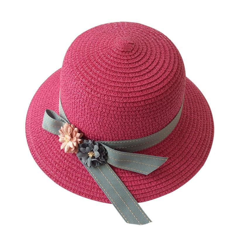 Girls Hats Children Raw Edge Straw Hat For Girls Kids Sun Cap Girls  Hat Baby Beach Caps In leegant Modern Design